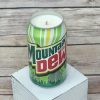 Mountain Dew soy wax candle in recycled Mtn Dew aluminum soda can — hand-poured in Buffalo NY