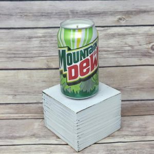 716 Candle Co. Mountain Dew pop can candle — unique gamer gift, upcycled soda can