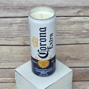 716 Candle Co. soy candle in an upcycled Corona Beer can