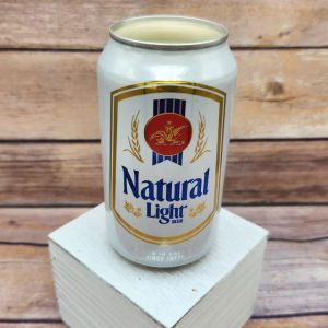 Natural Light Natty Light soy candle in upcycled beer can