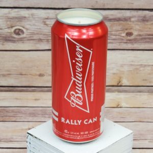 Budweiser Blue Jays candle side view