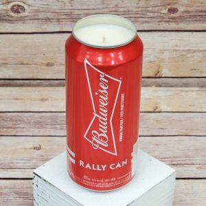 Budweiser Blue Jays candle detail