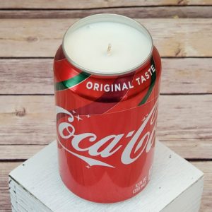 Christmas Gift Coke candle side