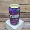 Grape Crush soy candle poured into an upcycled soda can by 716 Candle Co.