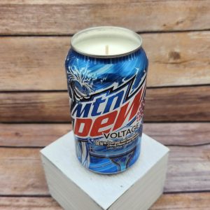 Mountain Dew Voltage candle side view