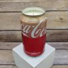 Coke Vanilla candle close up