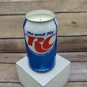 RC Cola soda can soy wax candle with cola scent