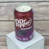 Dr Pepper Blackberry soda pop can soy wax candle