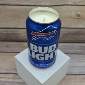 Bud Light Buffalo Bills Mafia 2024 beer can candle