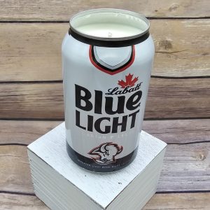 Labatt Blue Light 2024 NHL Buffalo Sabres Goat Head Beer Can Soy Wax Candle with Custom Scent