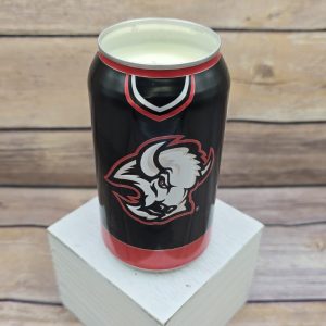 Labatt Blue 2024 Buffalo Sabres candle in an upcycled beer can