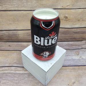 Labatt Blue 2024 Buffalo Sabres candle top view