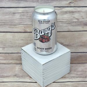 Barg's Root Beer Soda Can Candle