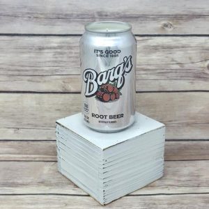 Barg's Root Beer Soda Can Soy Wax Candle with Root Beer Scent
