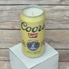 Coors Banquet beer can soy wax candle