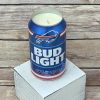 Hand-poured soy candle in a 2025 Bud Light Buffalo Bills Mafia NFL beer can
