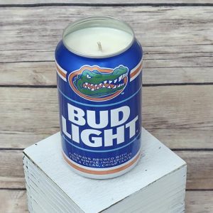 Bud Light 2025 Florida Gators football beer can soy wax candle