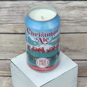 Great Lake Christmas Ale Beer Can Soy Wax Candle with Custom Scent