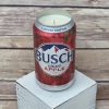A great gift: the Busch Light Apple soy candle inside its upcycled can.